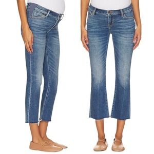 HATCH x REVOLVE The Crop Maternity Jean in Indigo